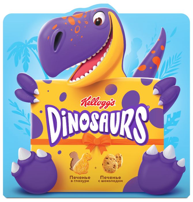 Печенье Kellogg's Dinosaurs ассорти, 247 г 