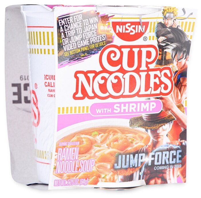 Nissin Cup Noodles Лапша с креветками 64 г.