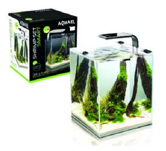 AQUAEL Aквариум 19 л SHRIMP SET SMART LED PLANT ll 20, черный - фотография № 3