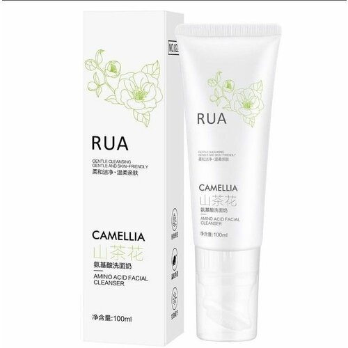 RUA - Очищающая пенка для лица с аминокислотами камелии