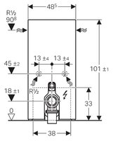 Рамная инсталляция GEBERIT 131.201.SJ.1 Monolith Plus черный