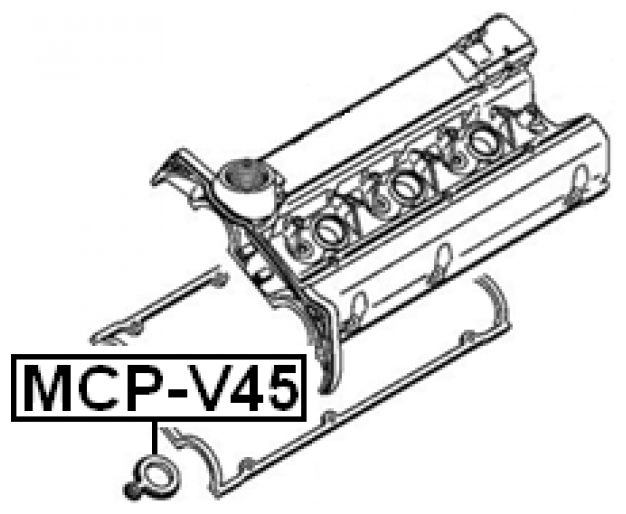 Прокладка свечного колодца Febest MCP-V45