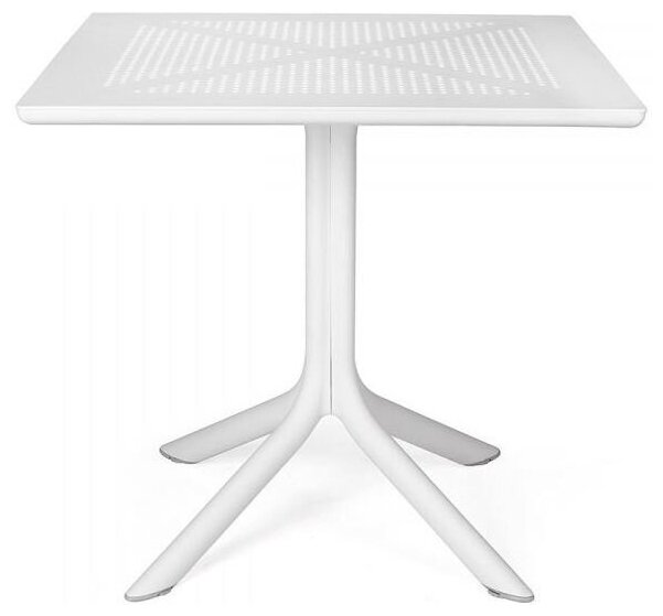 Обеденный пластиковый стол Nardi Clip 80, белый