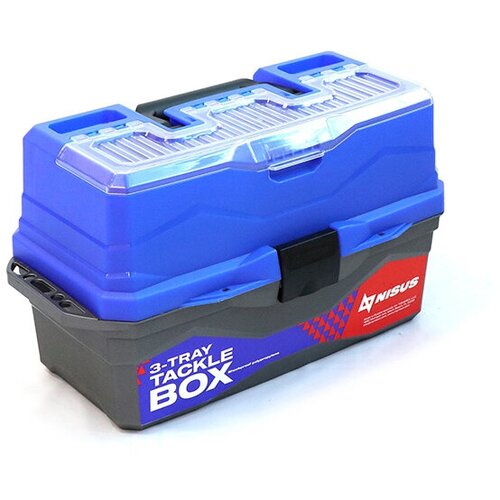 Ящик для снастей Tackle Box трехполочный синий Следопыт MB-BU-12