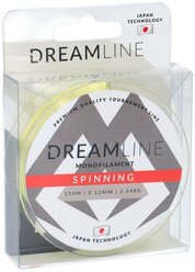 Леска "Mikado. Dream Line Spinning", 0,26 мм, 150 м, 8,91 кг, желтая