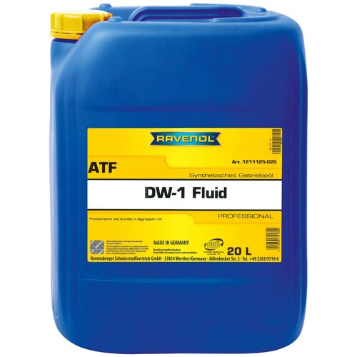 Трансмиссионное масло RAVENOL ATF DW-1 Fluid (20л)