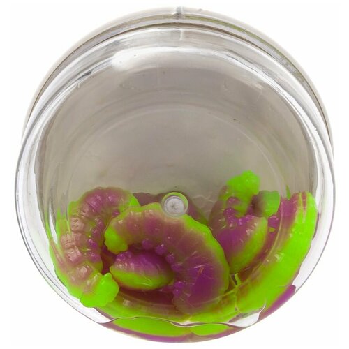 Мягкая приманка для рыбалки NyaskiClub катэрка 15х27 мм 15 гр СЫР Фиолетовый-Шартрез-Фиолетов 10 шт 755₽