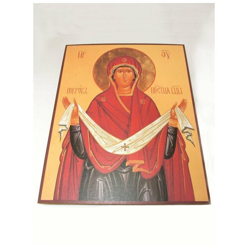Икона Божией Матери Покров, размер иконы - 20х25 икона божией матери скоропослушница размер иконы 20х25