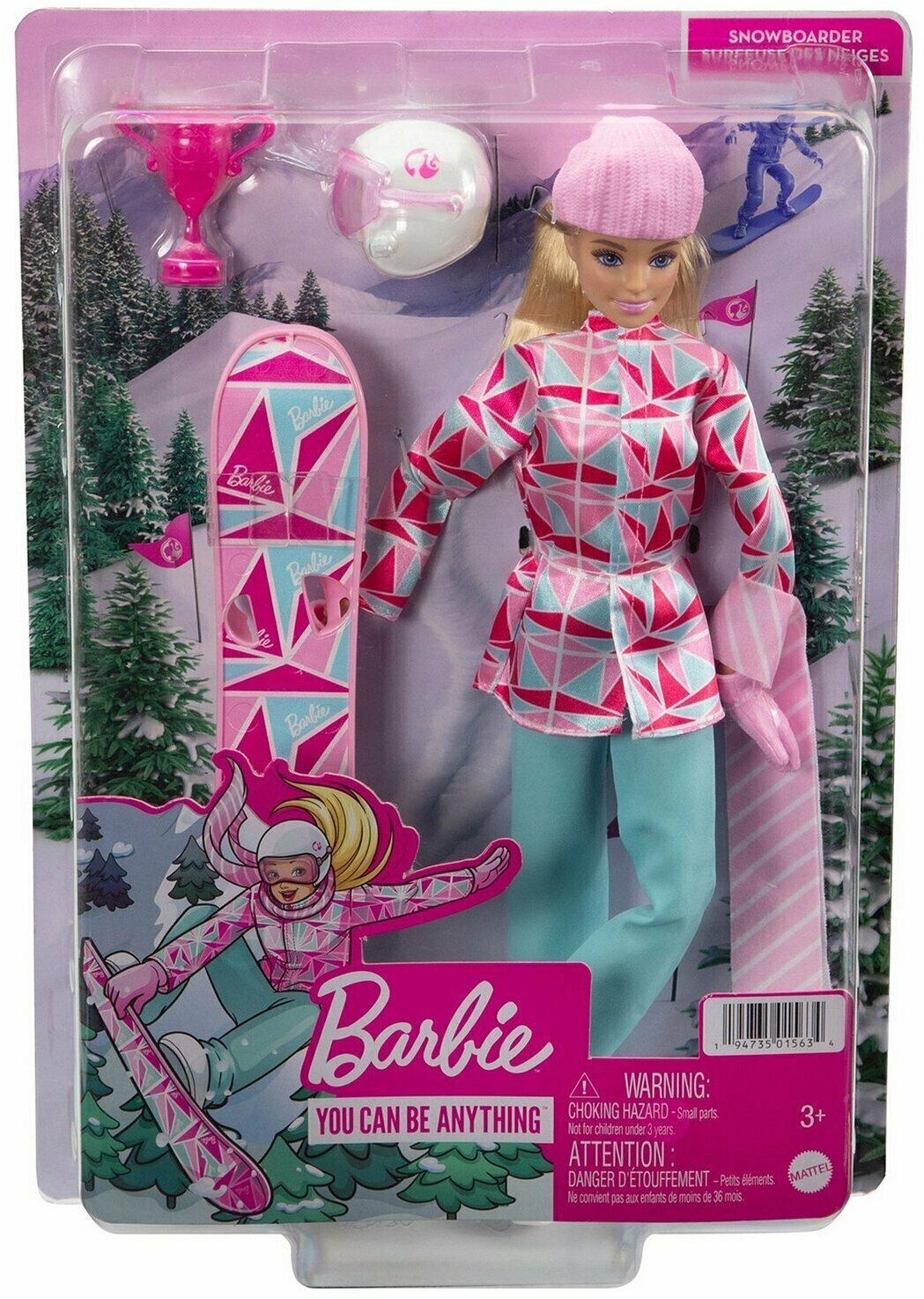 Barbie Кукла Зимние виды спорта "Сноубордист" - фото №8