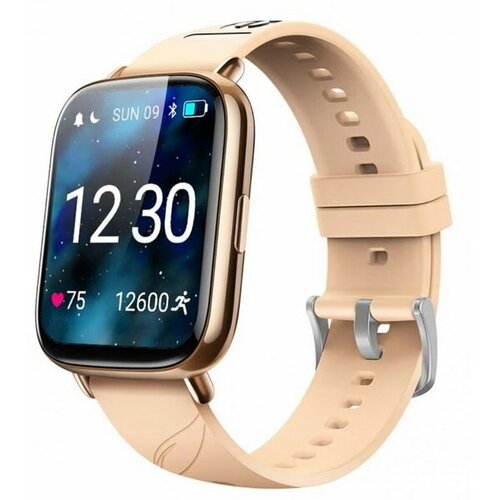 Смарт-часы Planex 169 пульс температура сон давление кислород IP67 золотистые 650200₽