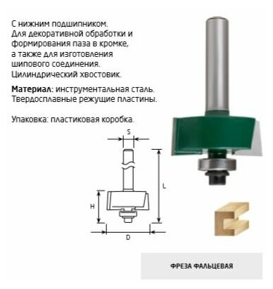 Фреза фальцевая FIT - фотография № 5