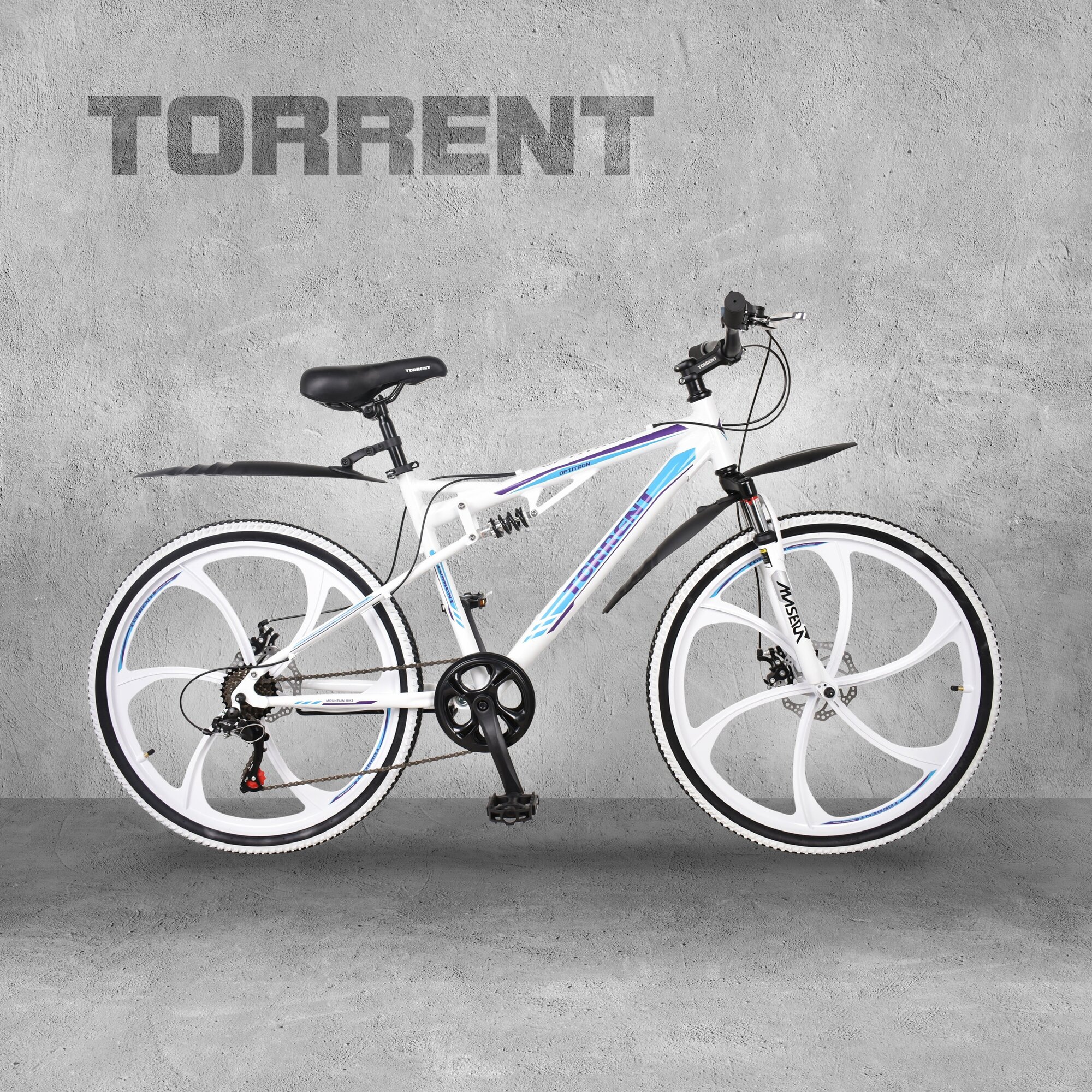 Велосипед Torrent Optitron (рама алюминий 18", 7 скоростей, Shimano, колёса 26 д.) белый