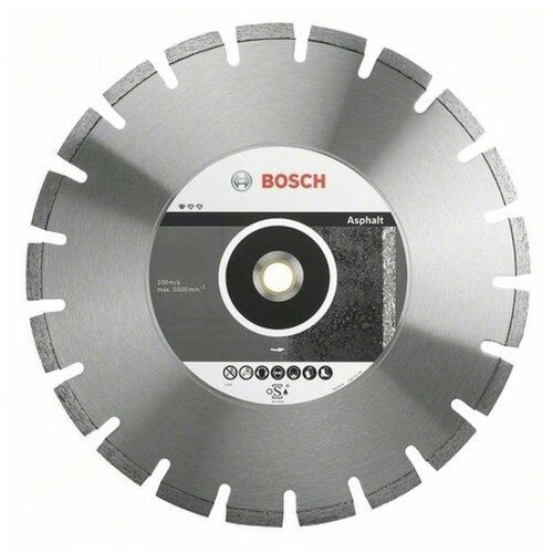 Алмазный диск для резки асфальта BOSCH 450х25,4/20 мм Professional for Asphalt