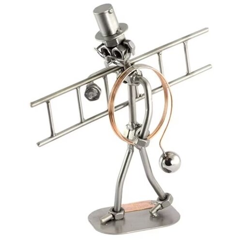 Оригинальная металлическая статуэтка / статуэтка ручной работы Трубочист