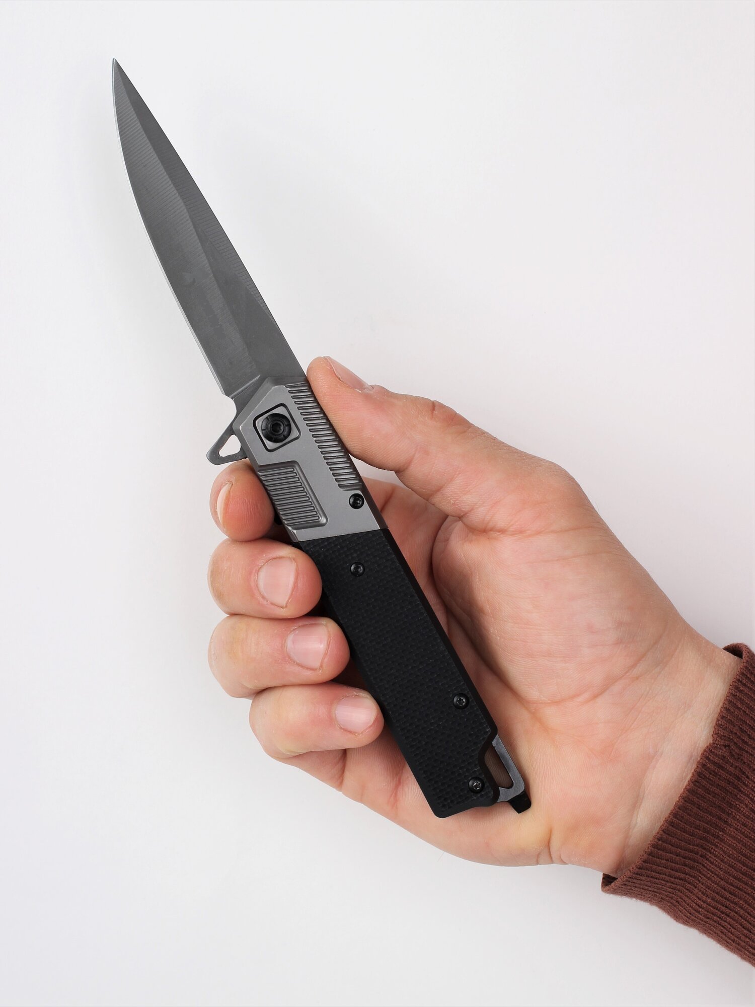 Нож складной, металл, 9,5 мм