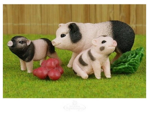 Игровой набор Schleich Farm World Мама свинья с поросятами - фото №4