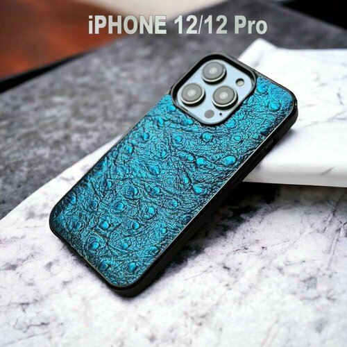 Чехол для iPhone 12/12 Pro очень красивого синего оттенка. чехол для iphone 13 pro очень красивого салатового оттенка