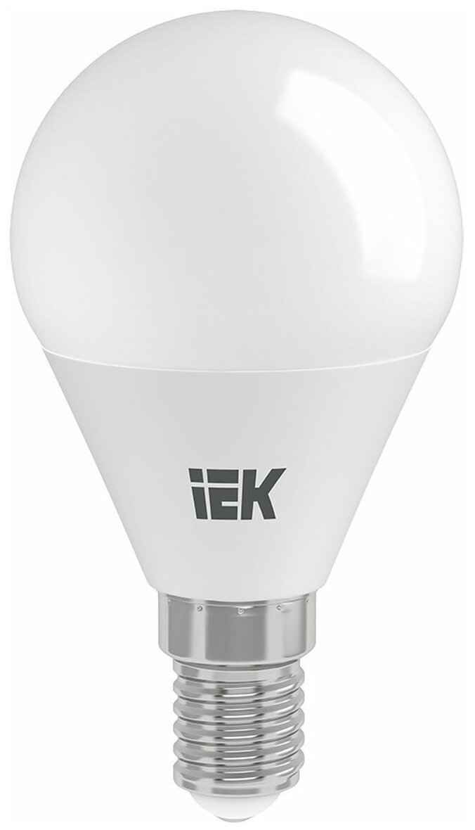 Лампа светодиод. (LED) Шар Е14 5Вт 450лм 4000К 230В матов. IEK