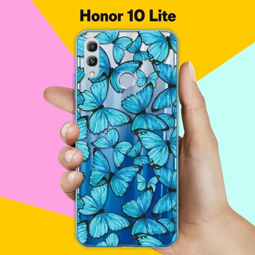 Силиконовый чехол Бабочки на Honor 10 Lite чехол для смартфона honor 10 lite силиконовый противоударный с защитой камеры бампер для телефона хонор 10 лайт прозрачный бесцветный