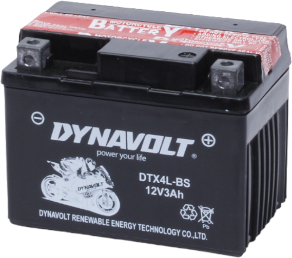 Аккумулятор Dynavolt DTX4L-BS, 12V, AGM