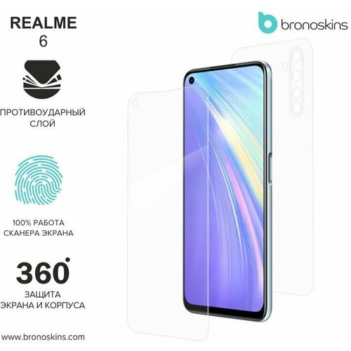 Защитная Броня для Realme 6 (Матовая, Комплект FullBody)