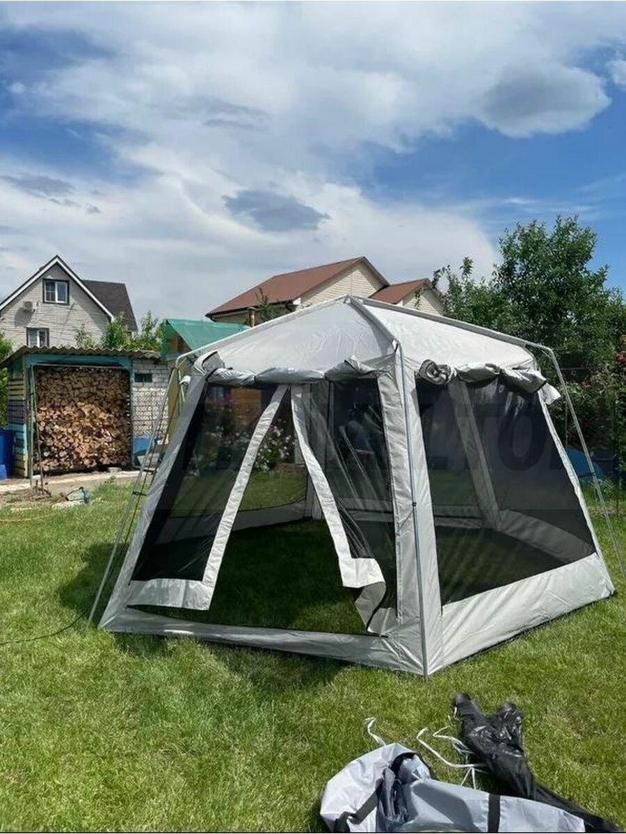 Палатка шатер для дачи беседка кухня - фотография № 18