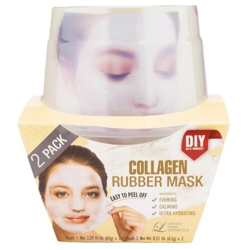 фото Lindsay альгинатная маска с коллагеном (пудра+активатор) collagen rubber mask