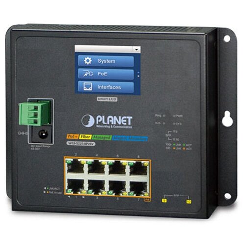 Коммутатор Planet WGS-5225-8P2SV ipv6 l2 l4 managed 24 port 802 3at poe gigabit ethernet switch 4 port shared sfp 440w