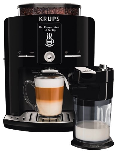 Кофемашина Krups Lattespress EA829810, автоматический капучинатор, 5 автоматических рецептов