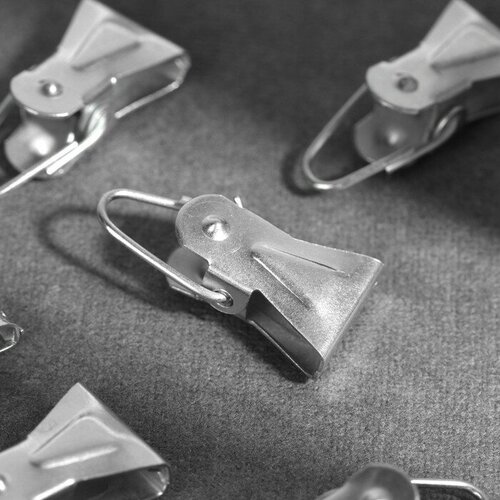 Зажим для штор 12 28 мм металл10 шт 396₽