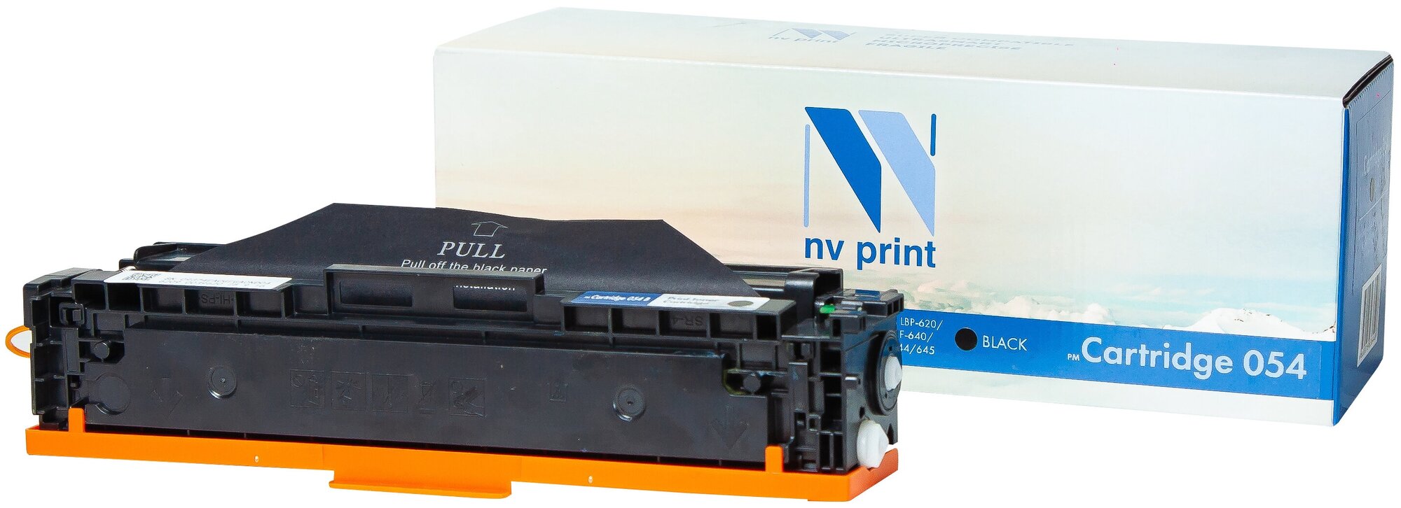 Лазерный картридж NV Print NV-054Bk для Canon i-Sensys LBP-620, 621, 623, 640, MF-640, 641, 642 (совместимый, чёрный, 1500 стр.)