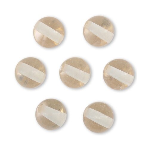 фото Набор бусин из смолы астра, цвет: хрусталь, имитация камня, 11 мм, 10 штук astra & craft