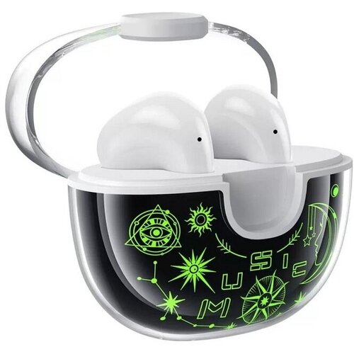 Наушники беспроводные с разноцветной подсветкой CES6 белые 169000₽