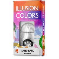 Цветные контактные линзы ILLUSION colors SHINE black -4,5