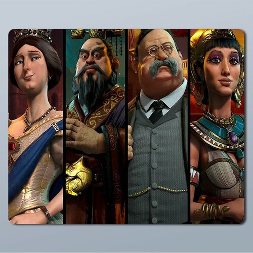 Коврик для мыши с принтом игра Sid Meier's Civilization VI - 11620 игра для pc sid meier s civilization iv полное собрание dvd box