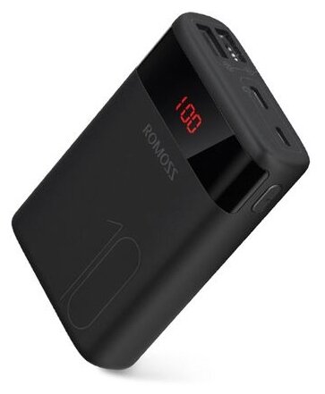 Портативный аккумулятор Romoss Ares 10 10000 mAh, black