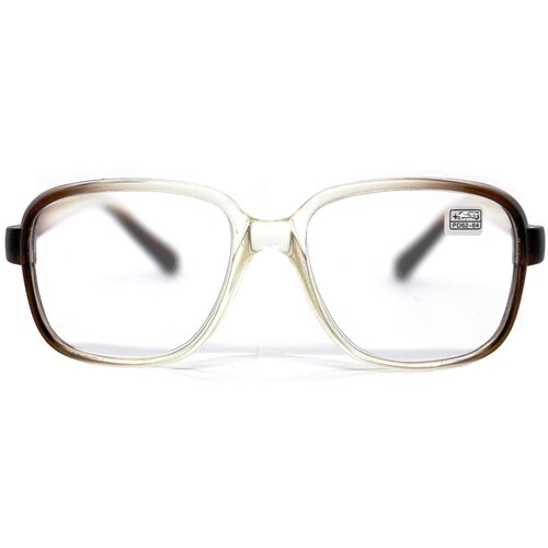 Очки для зрения с диоптриями (+1.50), бабушка-дедушка, линзы пластик, цвет коричневый, РЦ 62-64