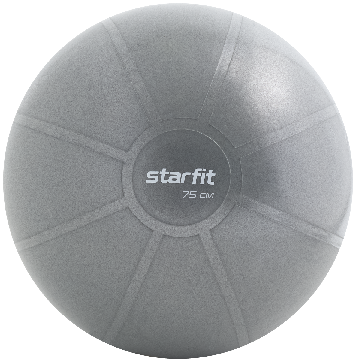 Фитбол высокой плотности STARFIT GB-110 75 см, 1400 гр, антивзрыв, серый