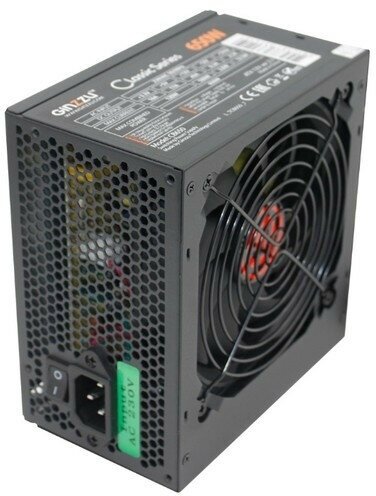 Ginzzu CB650 12CM black,24+4p,2 PCI-E(6+2), 4*SATA, 3*IDE, оплетка MB, кабель питания