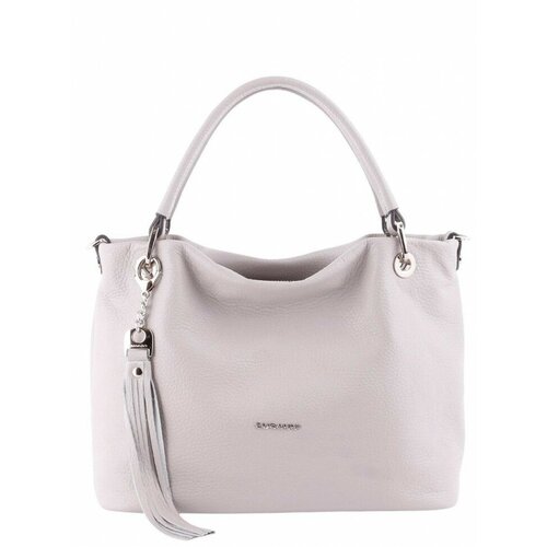 фото Сумка тоут curanni, фактура гладкая, серый