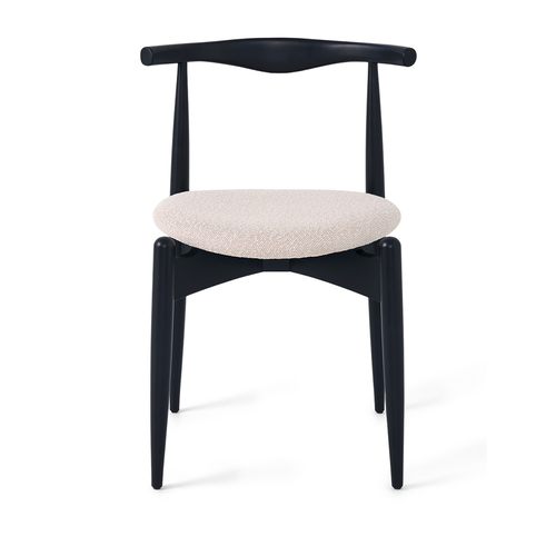 Деревянный стул для дома Hans black Letto 02, обивка - шеннил, каркас - массив дерева