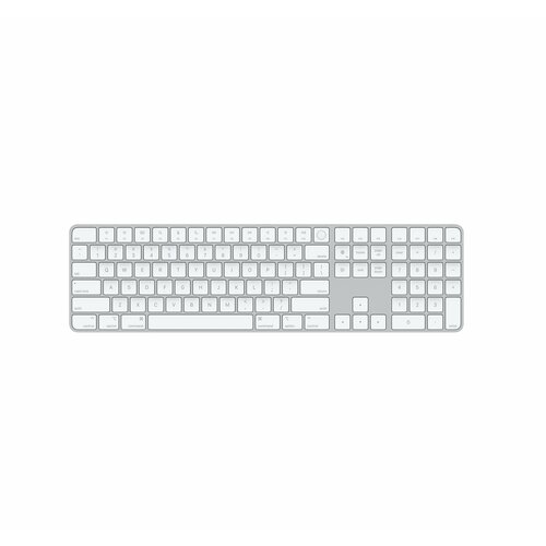 Беспроводная клавиатура Apple Magic Keyboard с Touch ID и цифровой панелью, белый