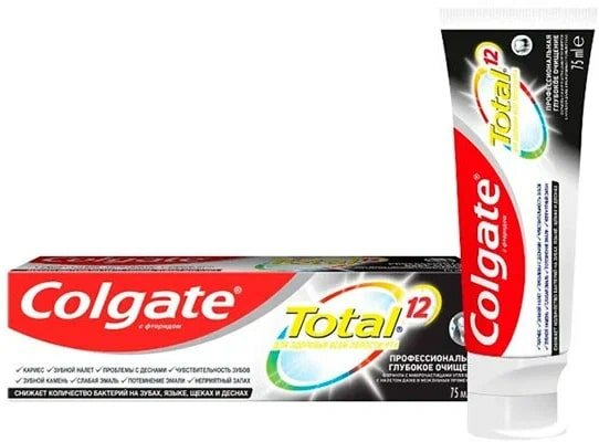 Colgate Зубная паста Total 12 Профессиональная глубокое очищение 75 мл