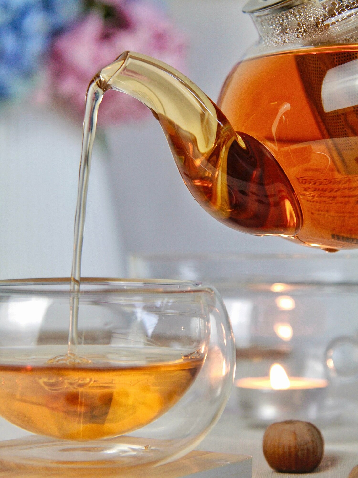 Набор пиал TeaStar, боросиликатное стекло, двойные стенки, прозрачные, 4шт — фото 1