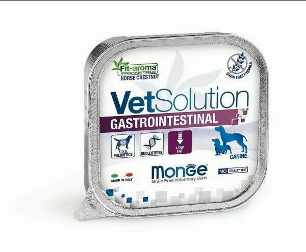 Monge VetSolution Dog Gastrointestinal влажная диета для собак Гастроинтестинал 12 x 150 г