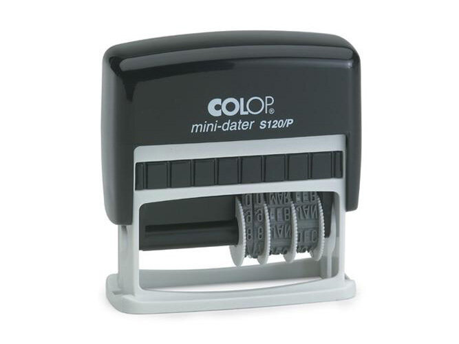 Датер COLOP мини S120/WD с 12 бух. терминами