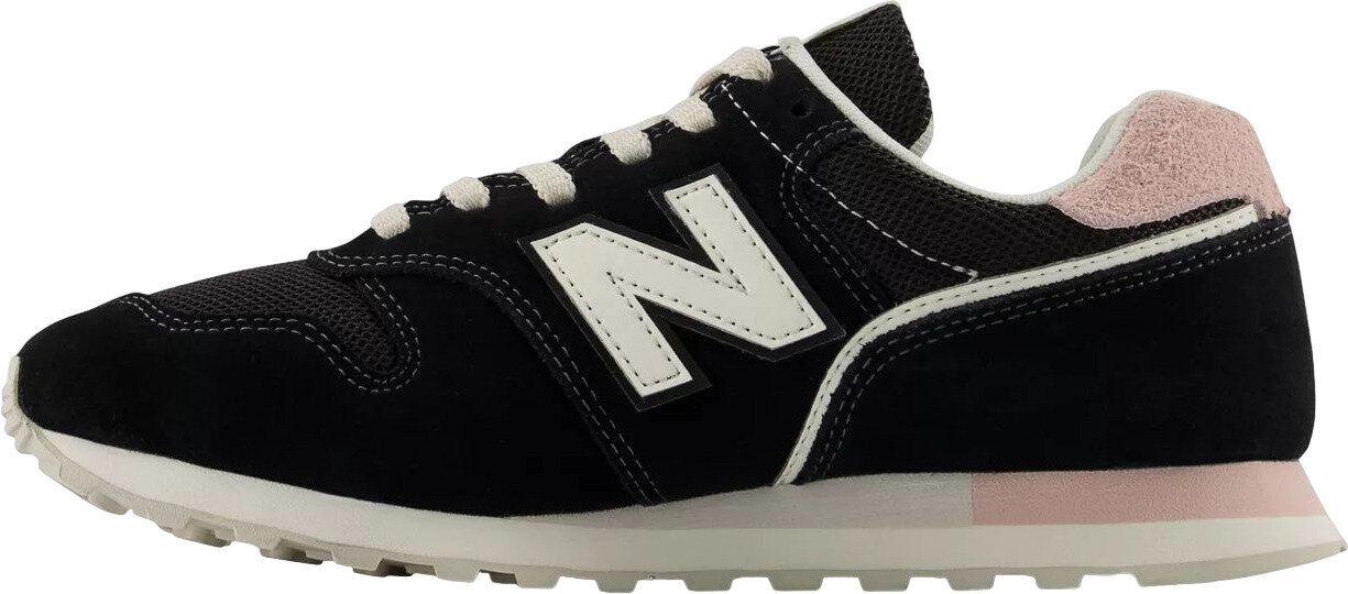Кроссовки New Balance 373, полнота F, размер 9,5 US, черный/розовый — фото 1