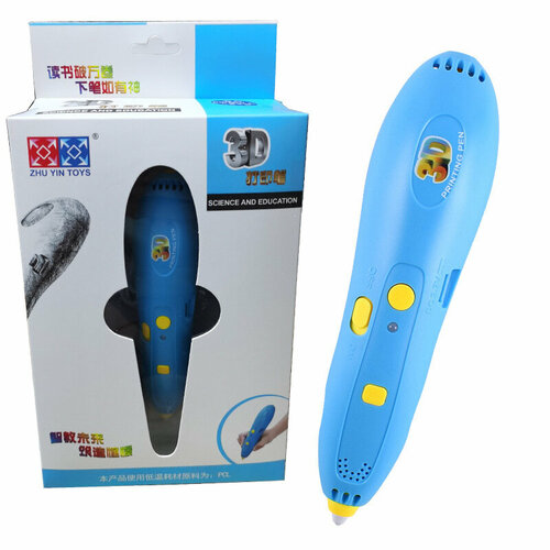 Ручка для 3D-печати Zhile, USB, перезаряжаемая, беспроводная, низкотемпературная, синяя