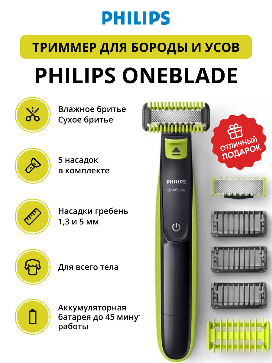 Интеграция триммера Philips Oneblade в уходовую рутину