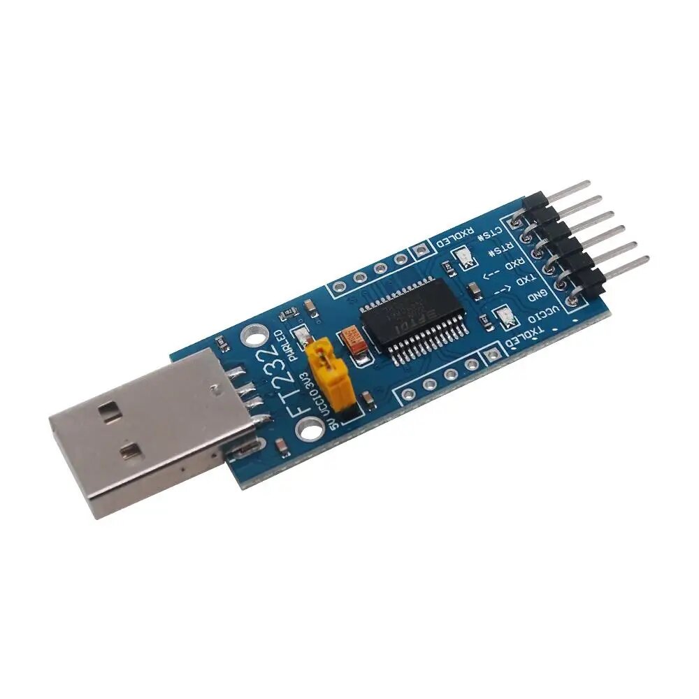 1 шт, Новое поступление, подробности о наборе последовательного модуля FT232 USB UART Board (тип A) FT232R FT232RL в RS232 TTL — фото 1